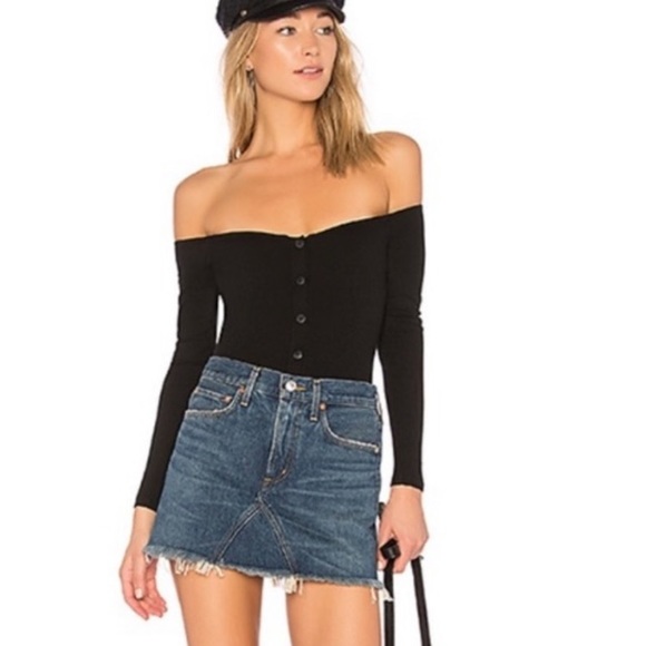 Privacy Please Tops - Privacy Please Black Bodysuit